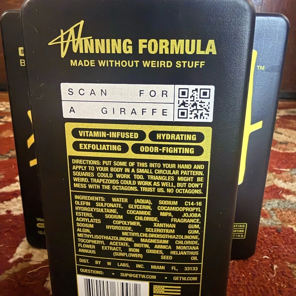 W by Jake Paul Exfoliating body wash